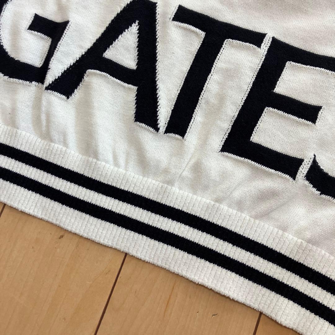 PEARLY GATES パーリーゲイツ　ニット　セーター　総柄　ホワイト　1