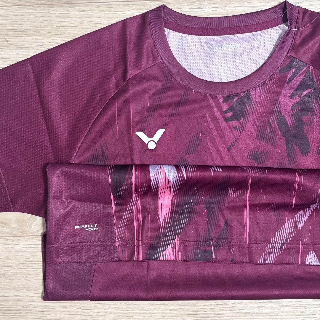 VICTOR ゲームウェア　バドミントンシャツT55000TD アンコールレッド