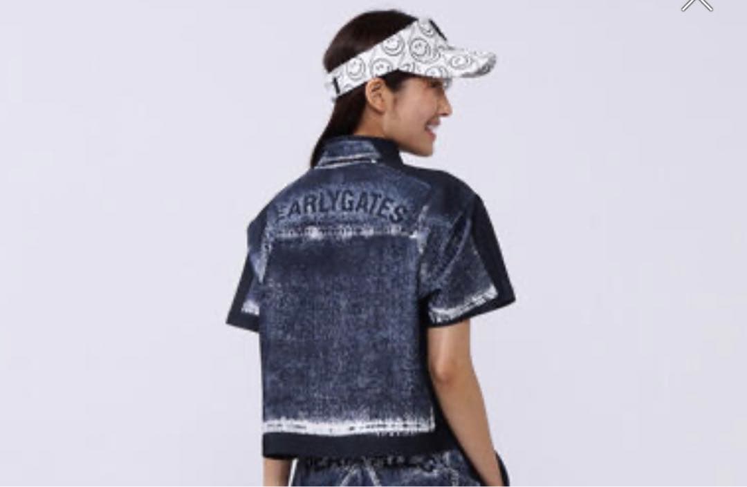 【完売品】PEARLY GATES デニム柄 レディース シャツ