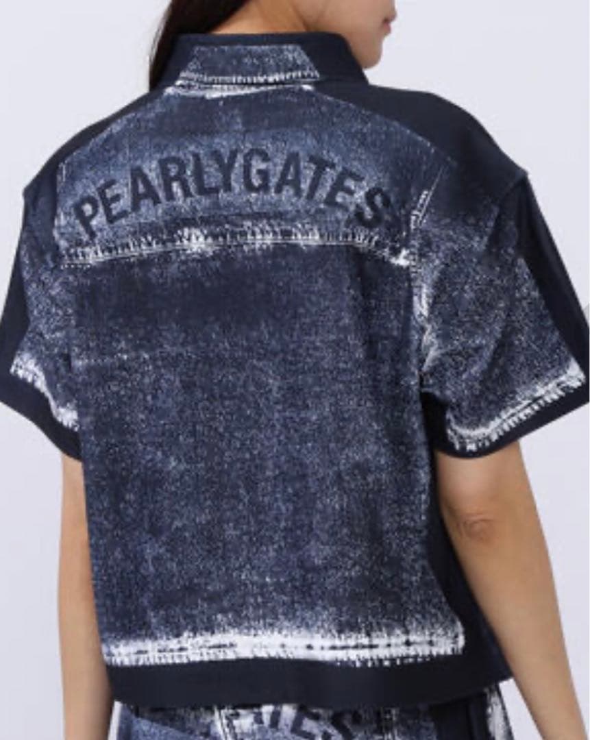 【完売品】PEARLY GATES デニム柄 レディース シャツ