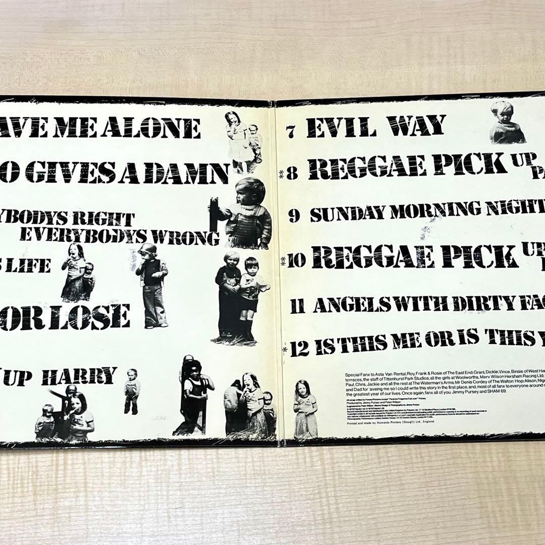 ポスター付き Sham 69 – That's Life LP パンク天国 Oi