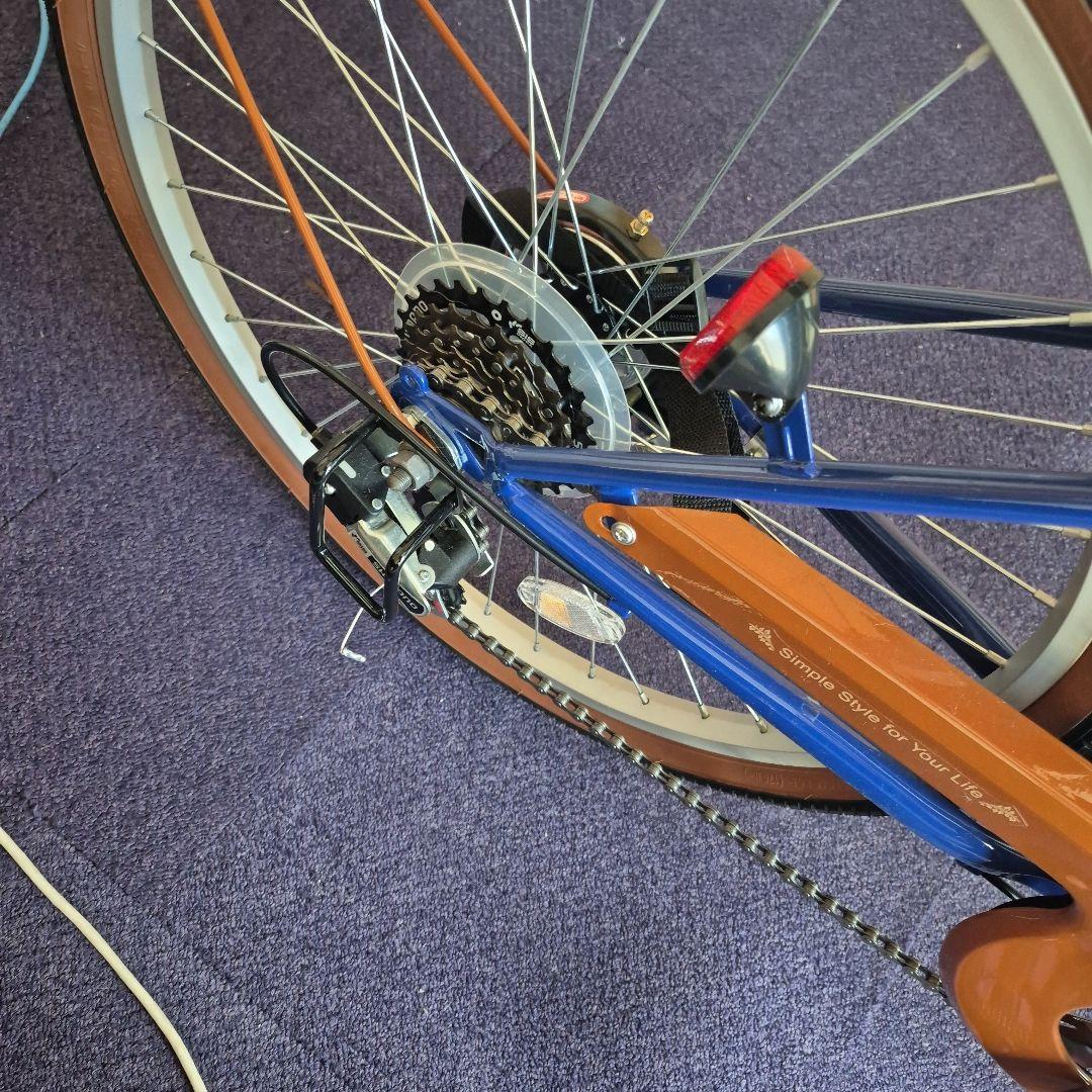 27日まで掲載 24型折畳自転車 シンプルスタイル （6段変速）