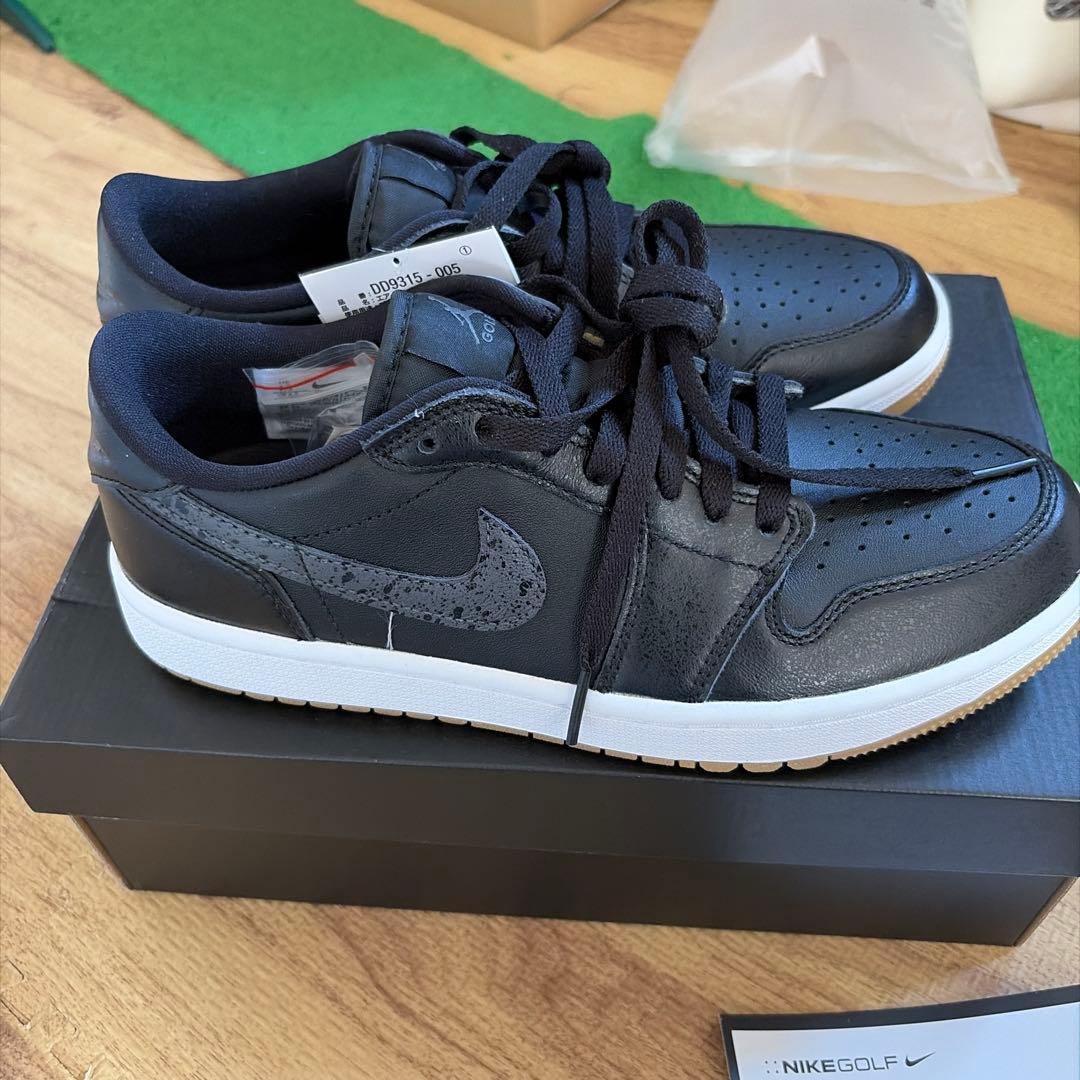 NIKE GOLF エア ジョーダン 1 ブラック 25.5cm