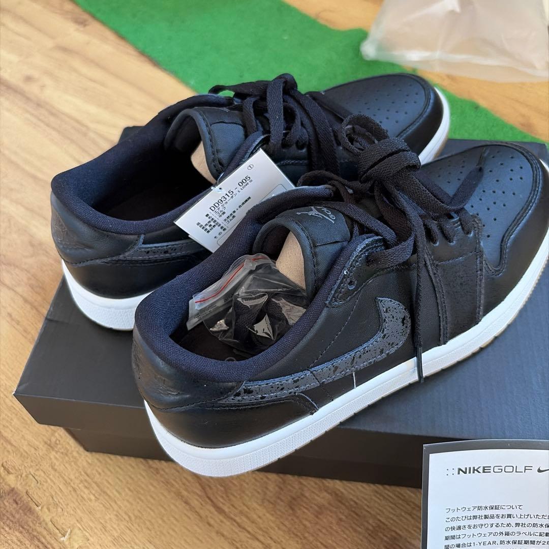 NIKE GOLF エア ジョーダン 1 ブラック 25.5cm
