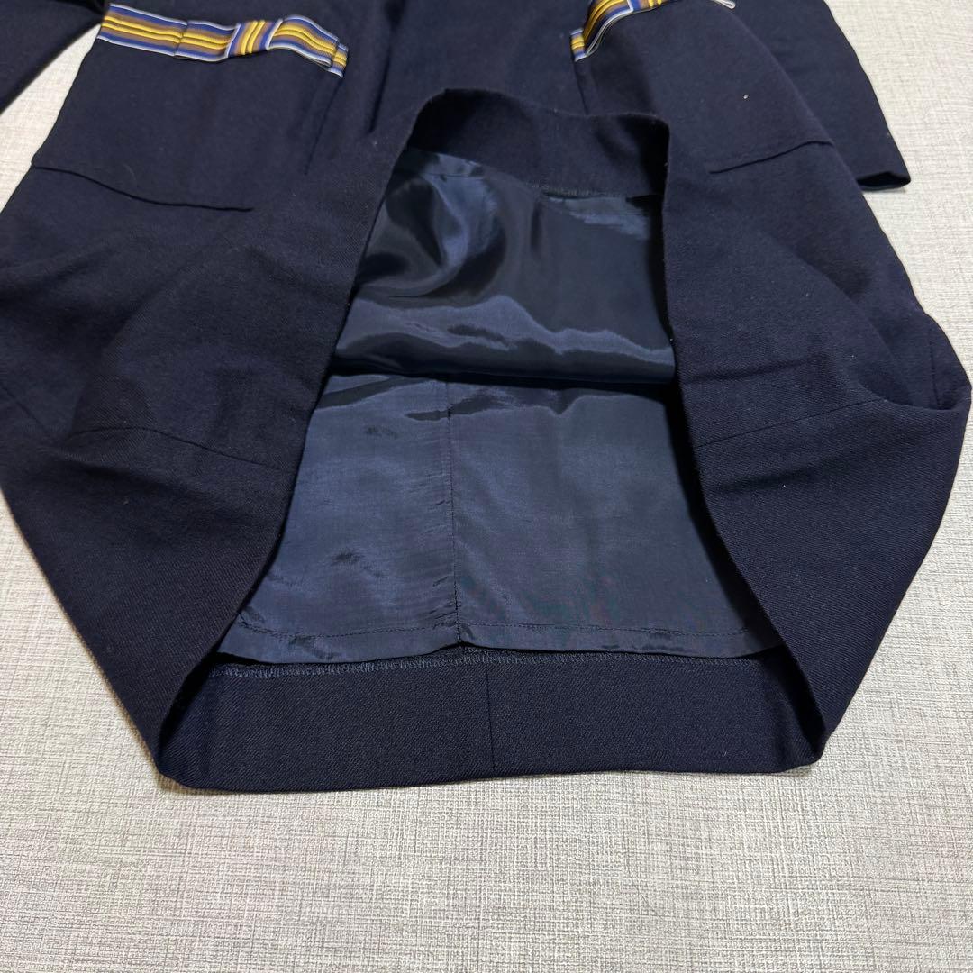 【美品 現行タグ 希少L】M'S GRACY　ウールボックスワンピース　金ボタン