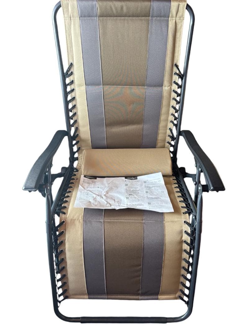 【OYB6】ゼログラビティー チェア パッド付 アウトドア キャンプ 折りたたみ