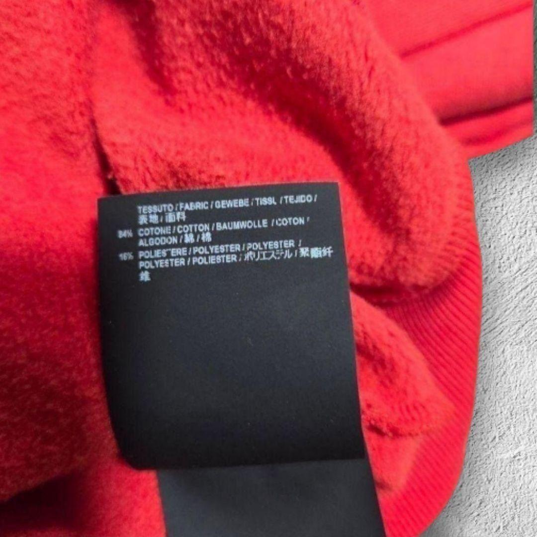 バレンシアガ　 パーカー フード付き　レッド　レディース　フーディー　M