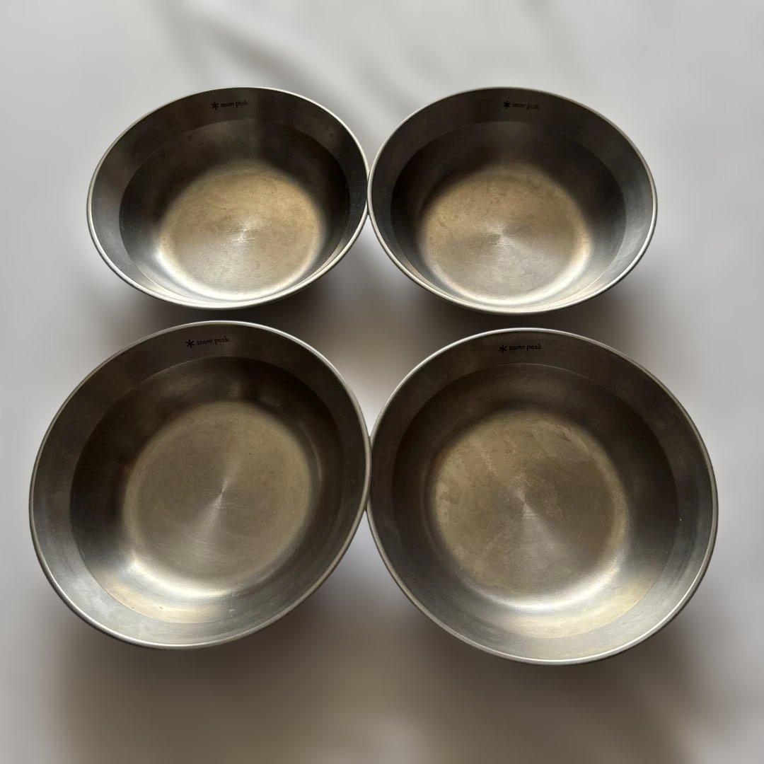  peak スノーピーク テーブルウェア4点セット4人分 合計16枚