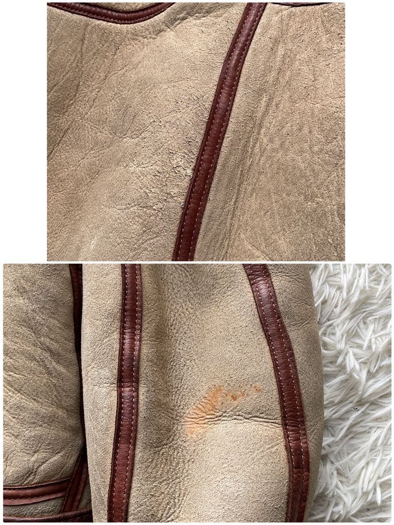 希少✨90's AVIREX B-3 リアルムートン　シープスキン　38 レザー