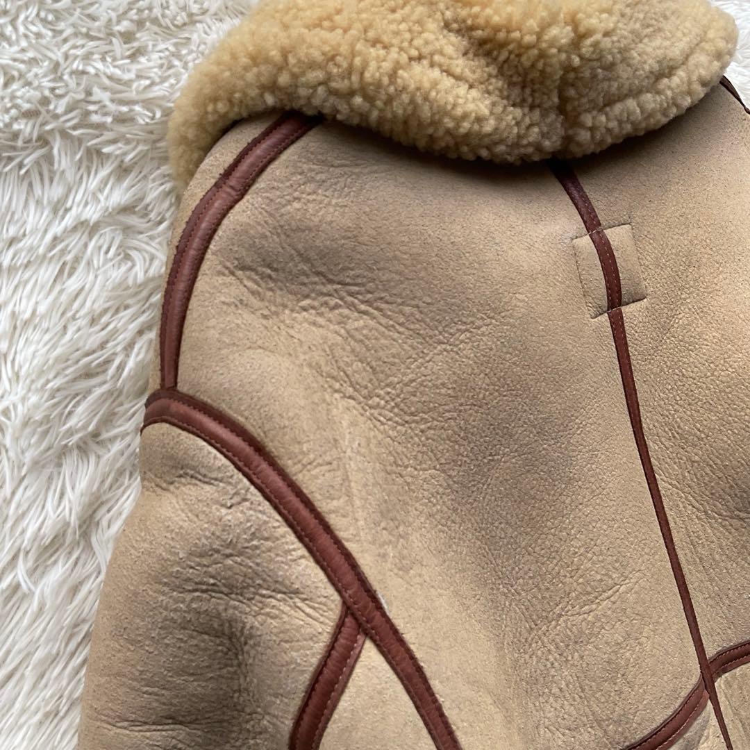 希少✨90's AVIREX B-3 リアルムートン　シープスキン　38 レザー