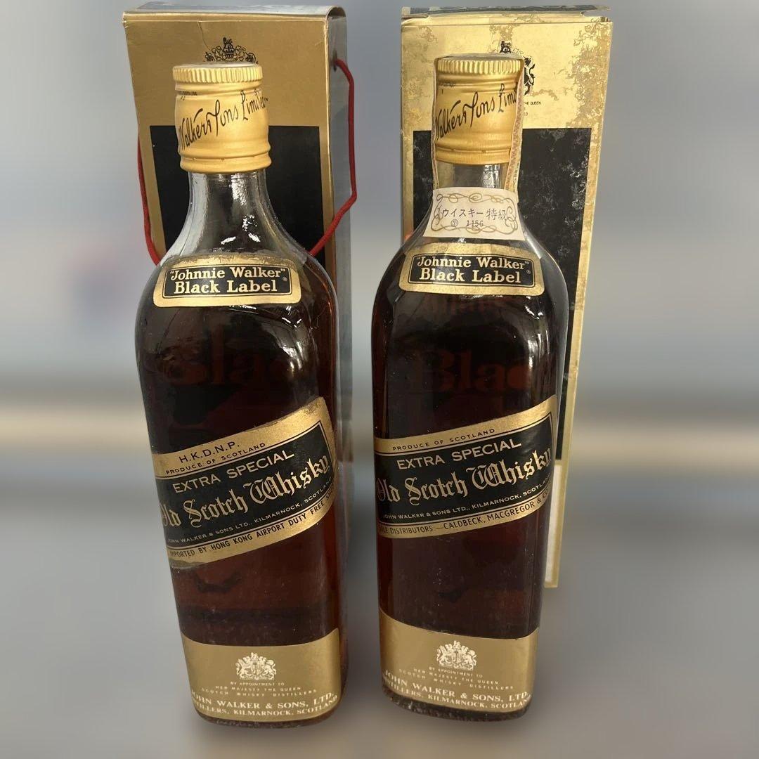 Y*K様 未開封　ジョニーウォーカー ブラックラベル 金キャップ 白紋章 古酒