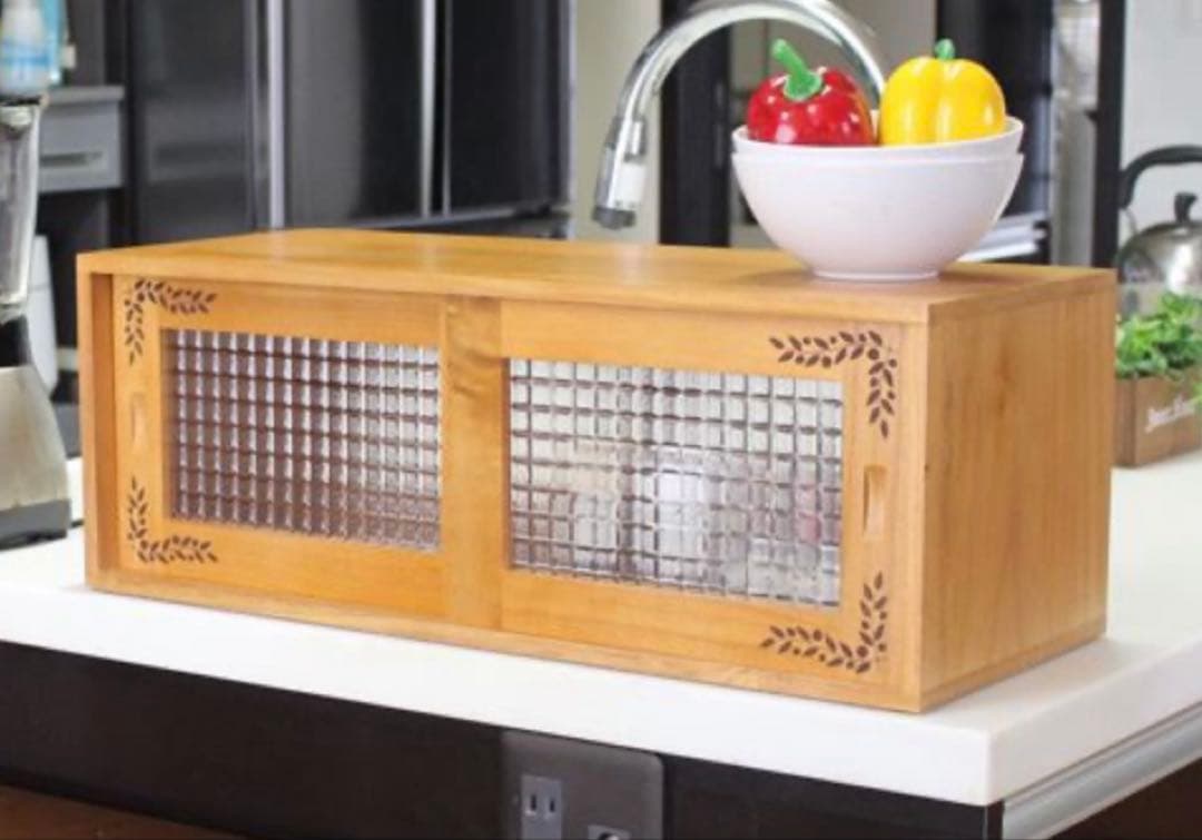 【美品】卓上カップボード　カウンター上収納　食器棚