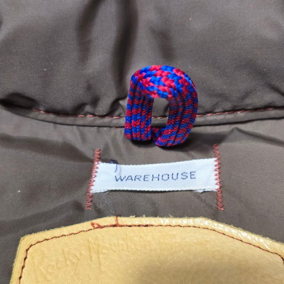 ロッキーマウンテンフェザーベッド ウエアハウス ダウンベスト 馬革 38