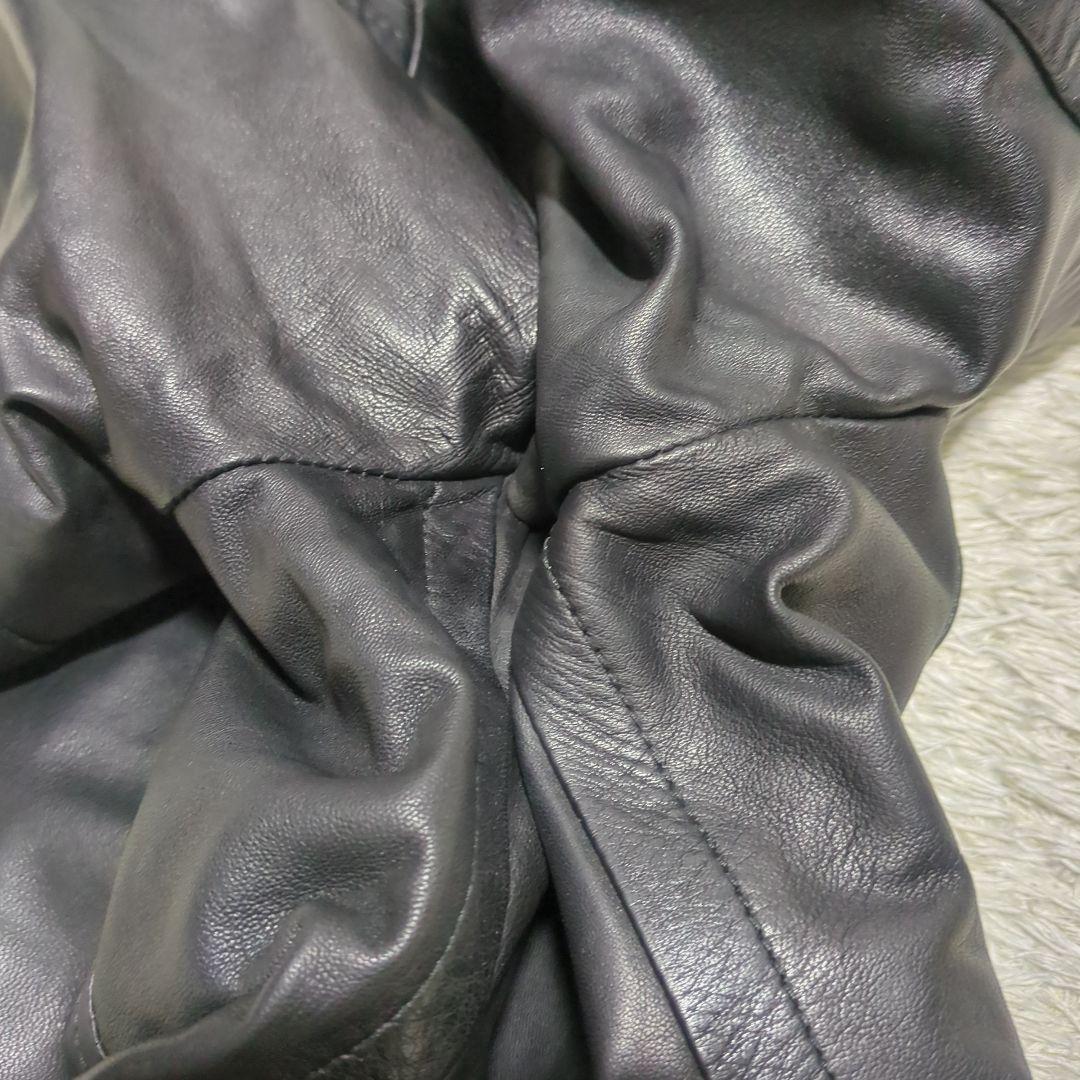 COMME CA MEN コムサメン　羊革　ラムレザーテーラードジャケット　М