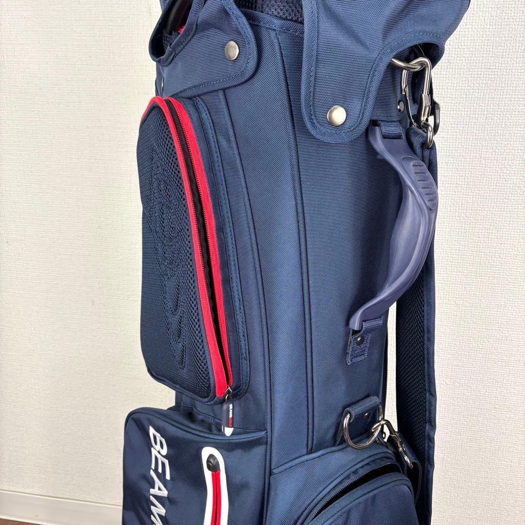 ビームス【BEAMS】スタンド式キャディーバッグ 《ネイビー色》