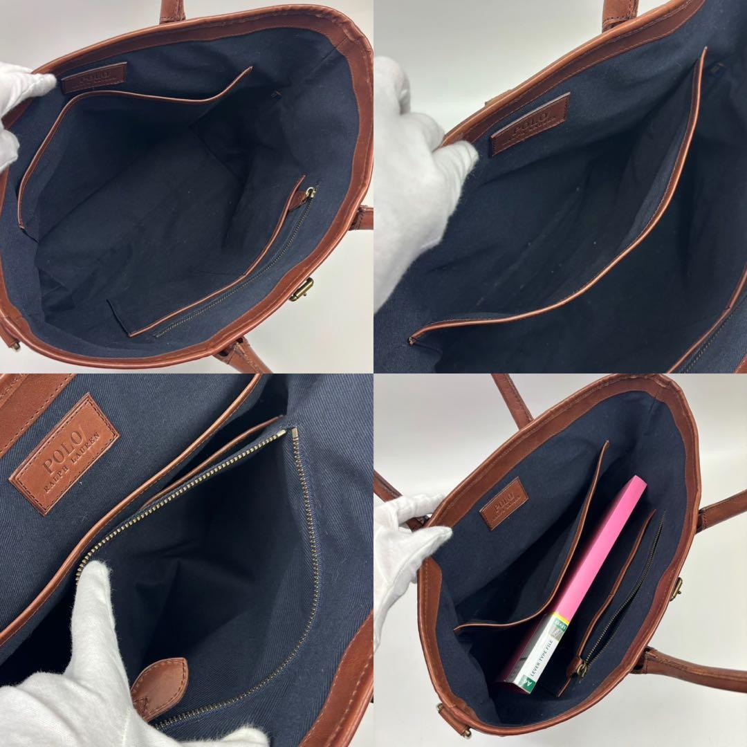 専用RALPH LAUREN トートバッグ PVC 大容量 A4収納可