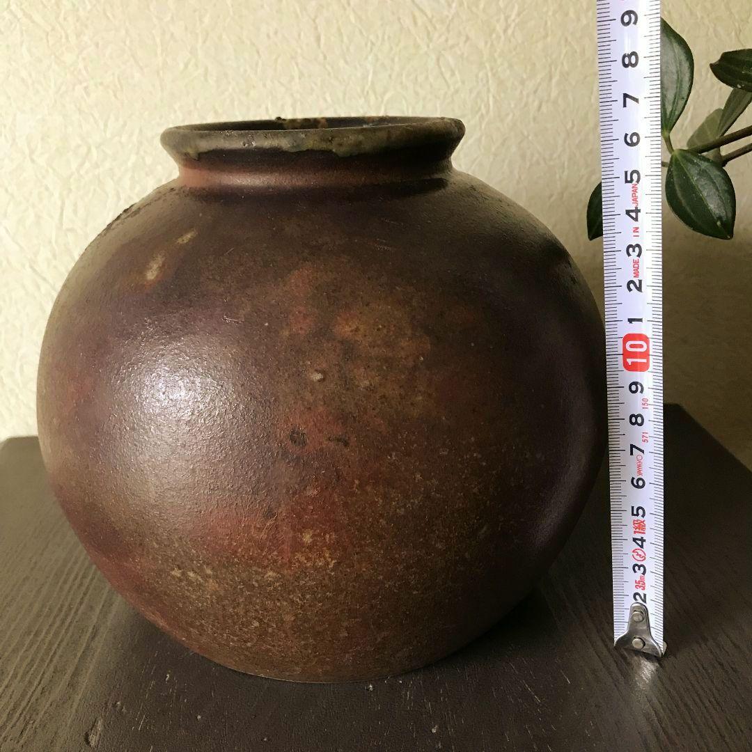 直作窯 花入 花瓶 壺 丹波焼 立杭焼 丹波立杭焼 ヴィンテージ 骨董