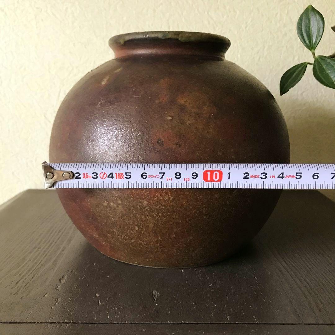 直作窯 花入 花瓶 壺 丹波焼 立杭焼 丹波立杭焼 ヴィンテージ 骨董