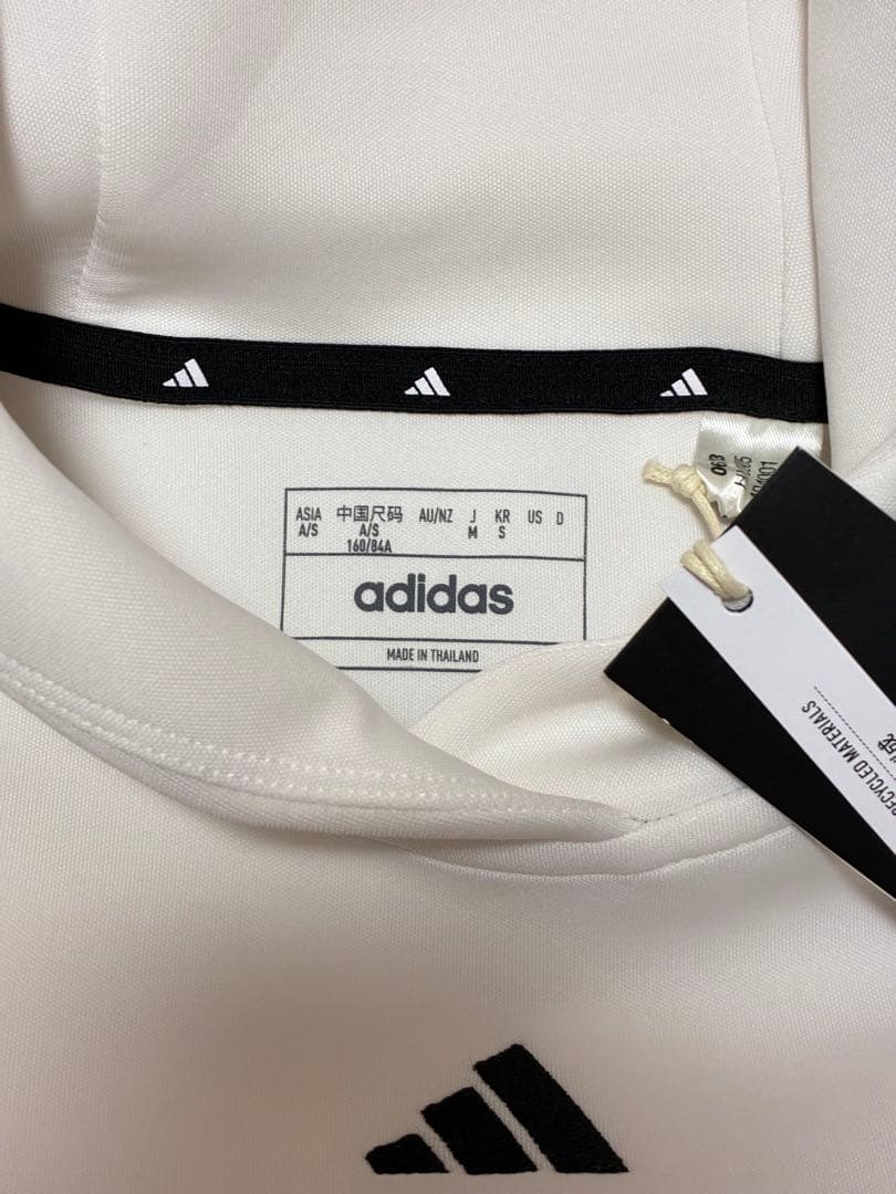 【即日発送✨M】新品　アディダス ビッグロゴ ダンボールニット　セットアップ　白