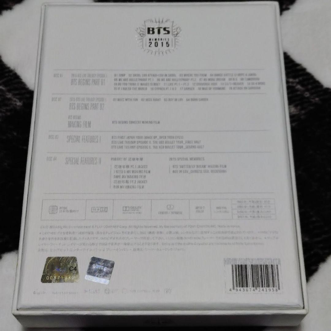 BTS MEMORIES OF 2015 4DVD+フォトブック セット