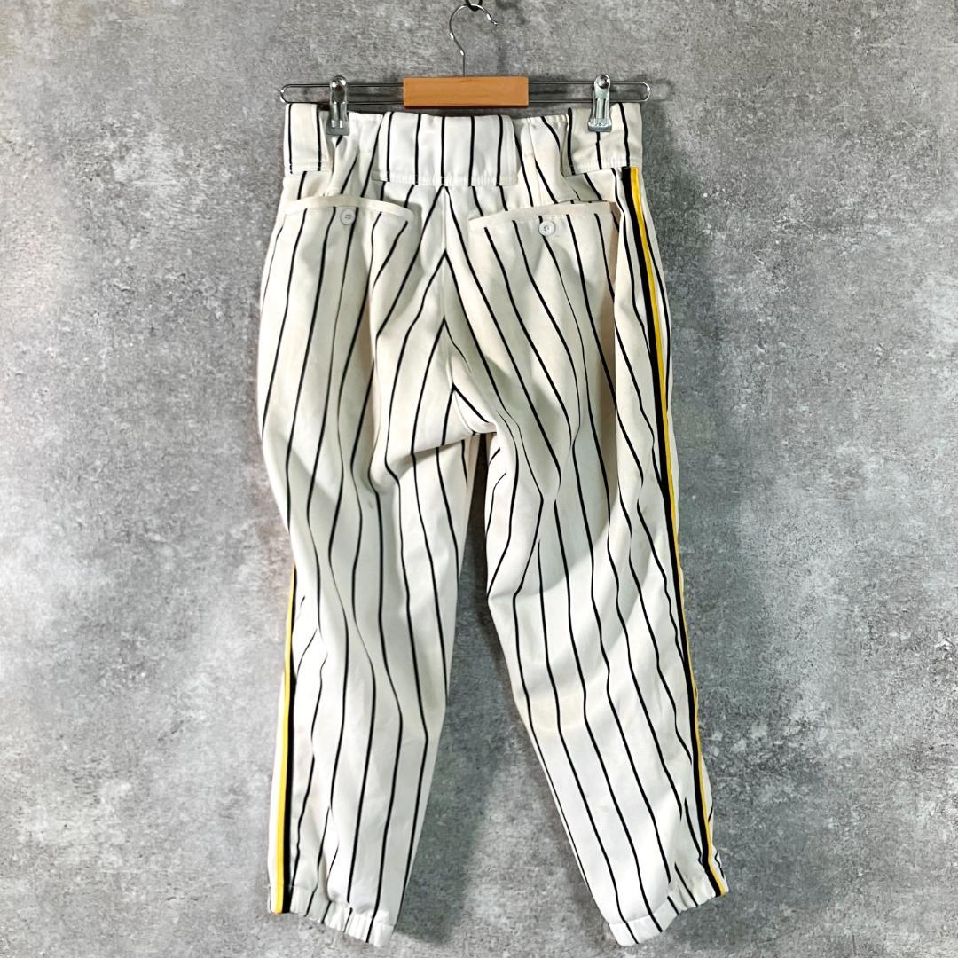 MIZUNO　野球ウェア　セットアップ　横浜隼人　ホワイト　ストライプ　プリント