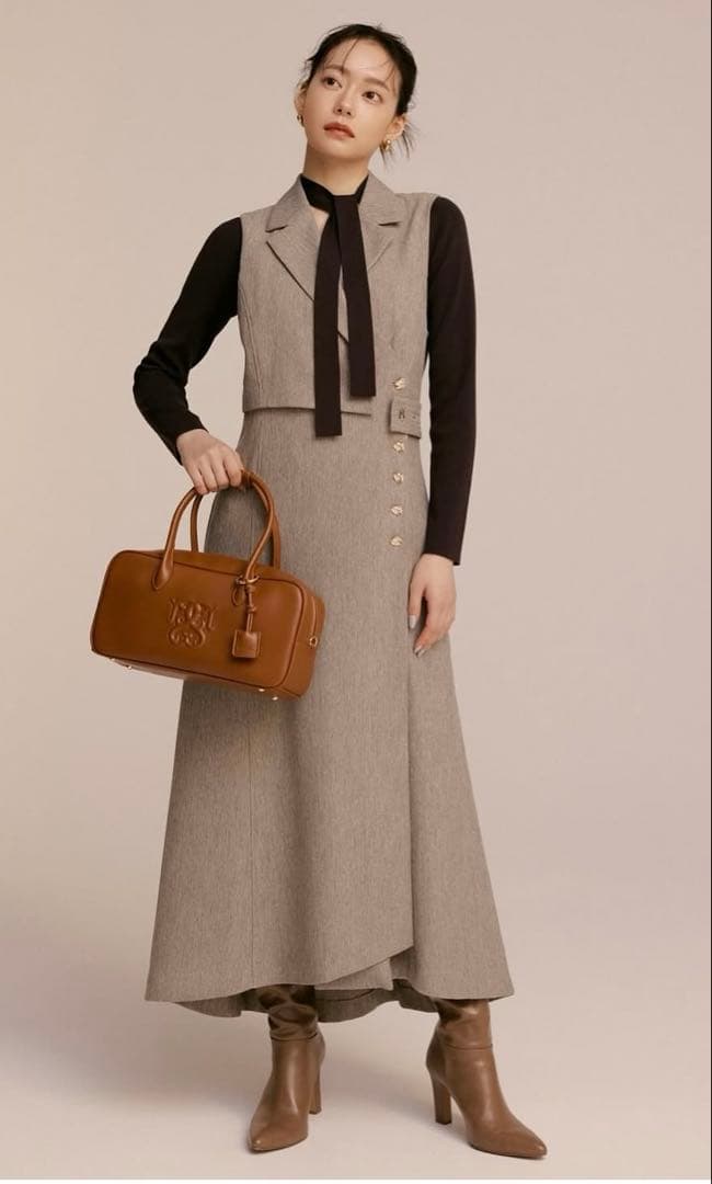 snidel ジレワンピース