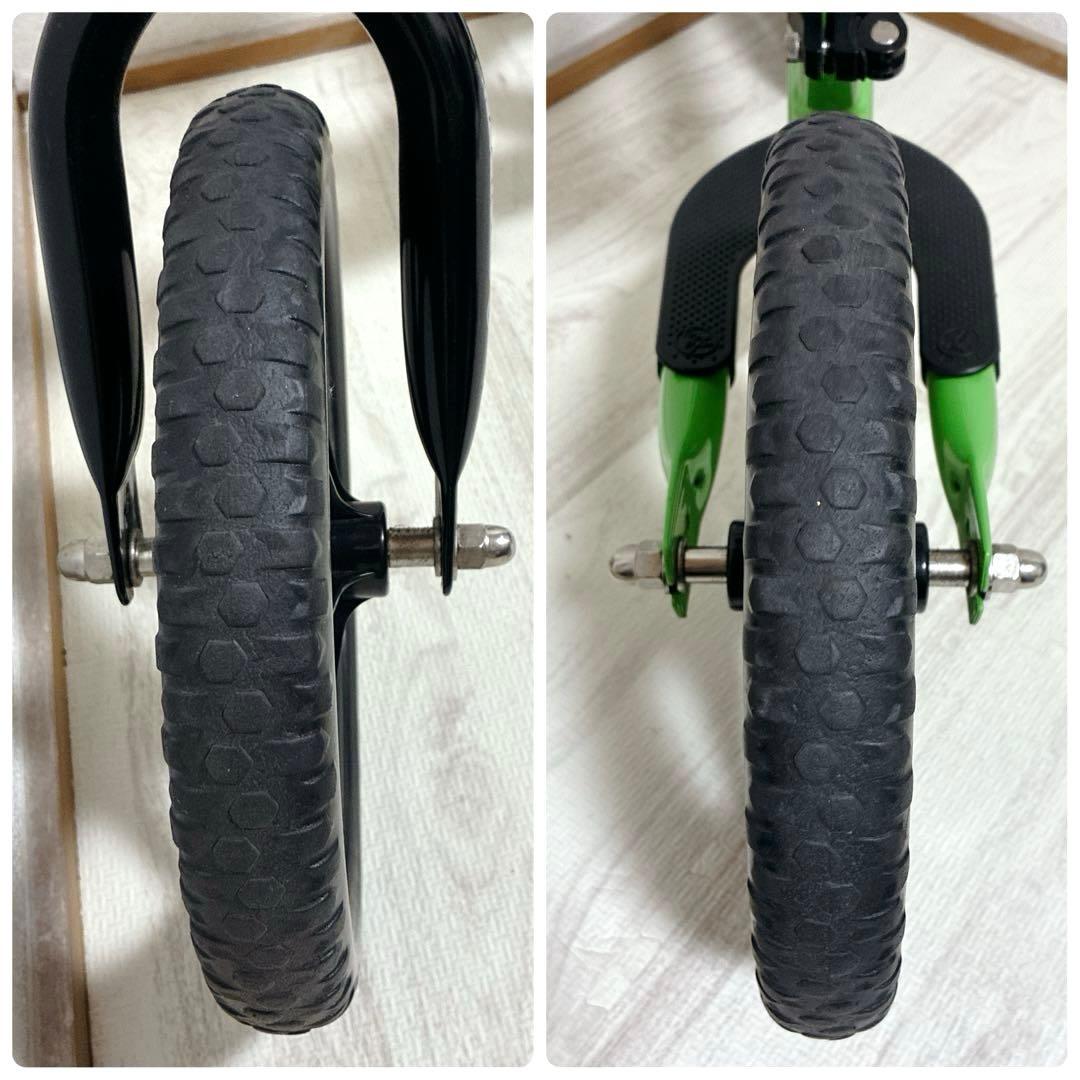 美品 STRIDER 12 グリーン ストライダー 12 ペダルなし自転車