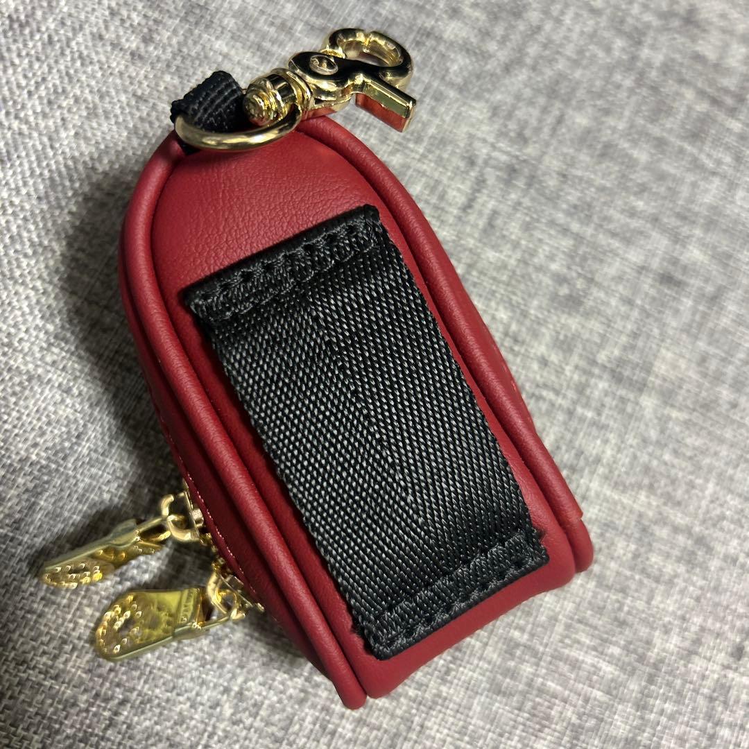 美品⭐︎定価16,500円 ムータマリンゴルフmuta レザーボールケース レッド