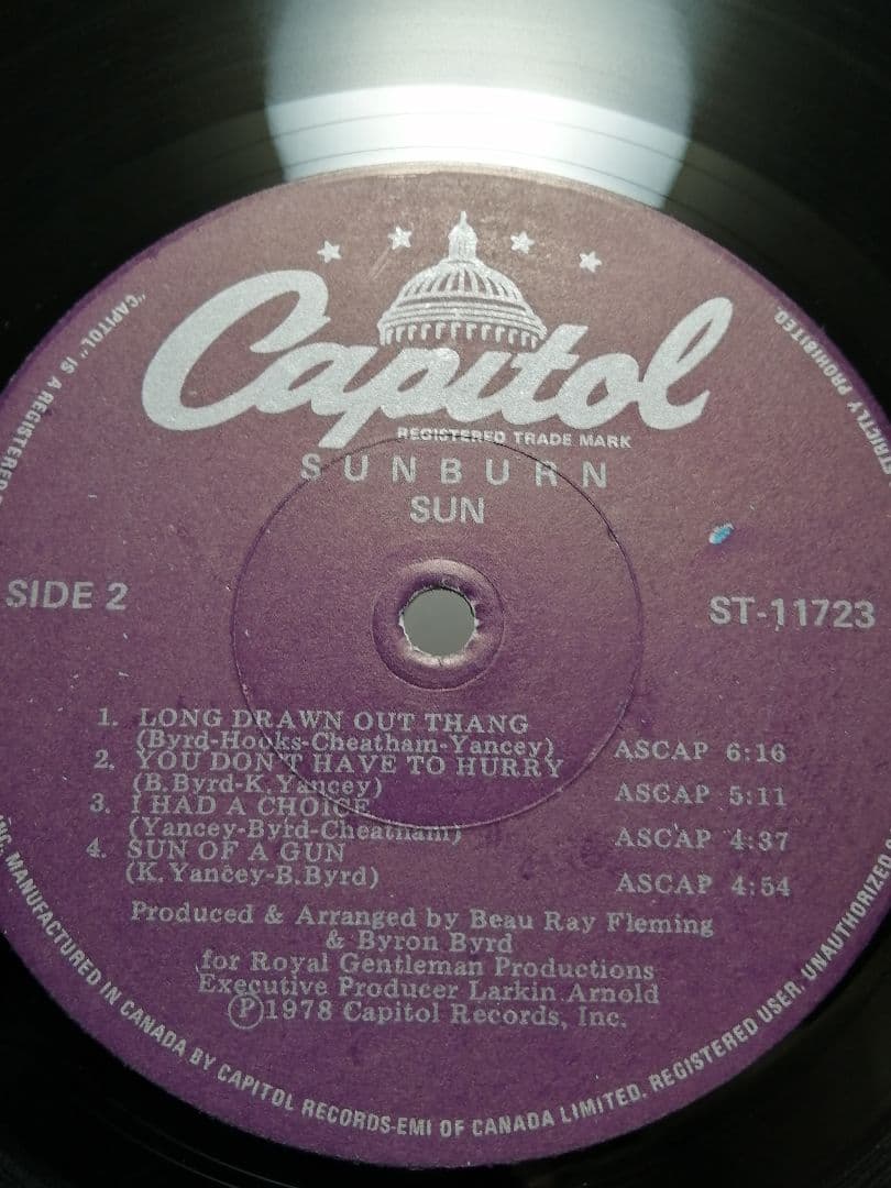 【 美盤 オリジナル盤 】SUN SUNBURN 名盤