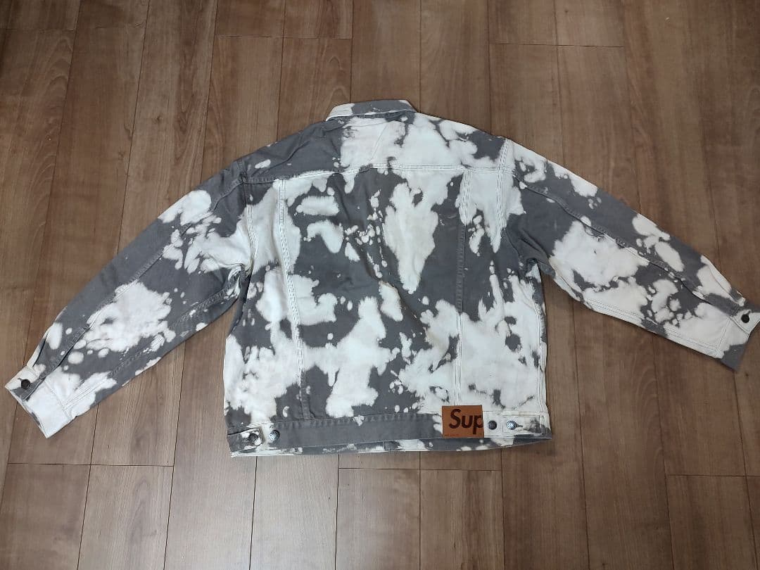 ジャケット・アウター Supreme Denim Trucker Jacket Bleached XL
