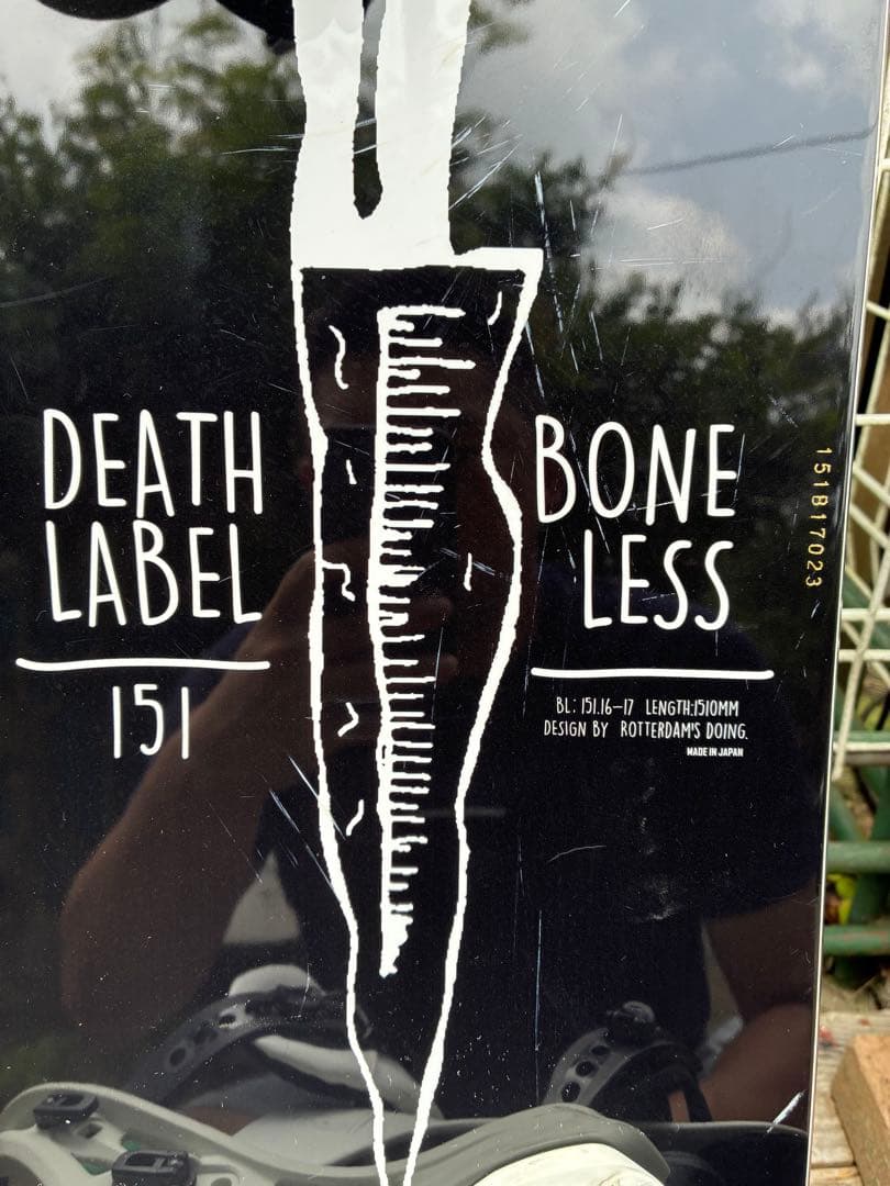 DEATH LABEL BONELESS スノーボード 黒