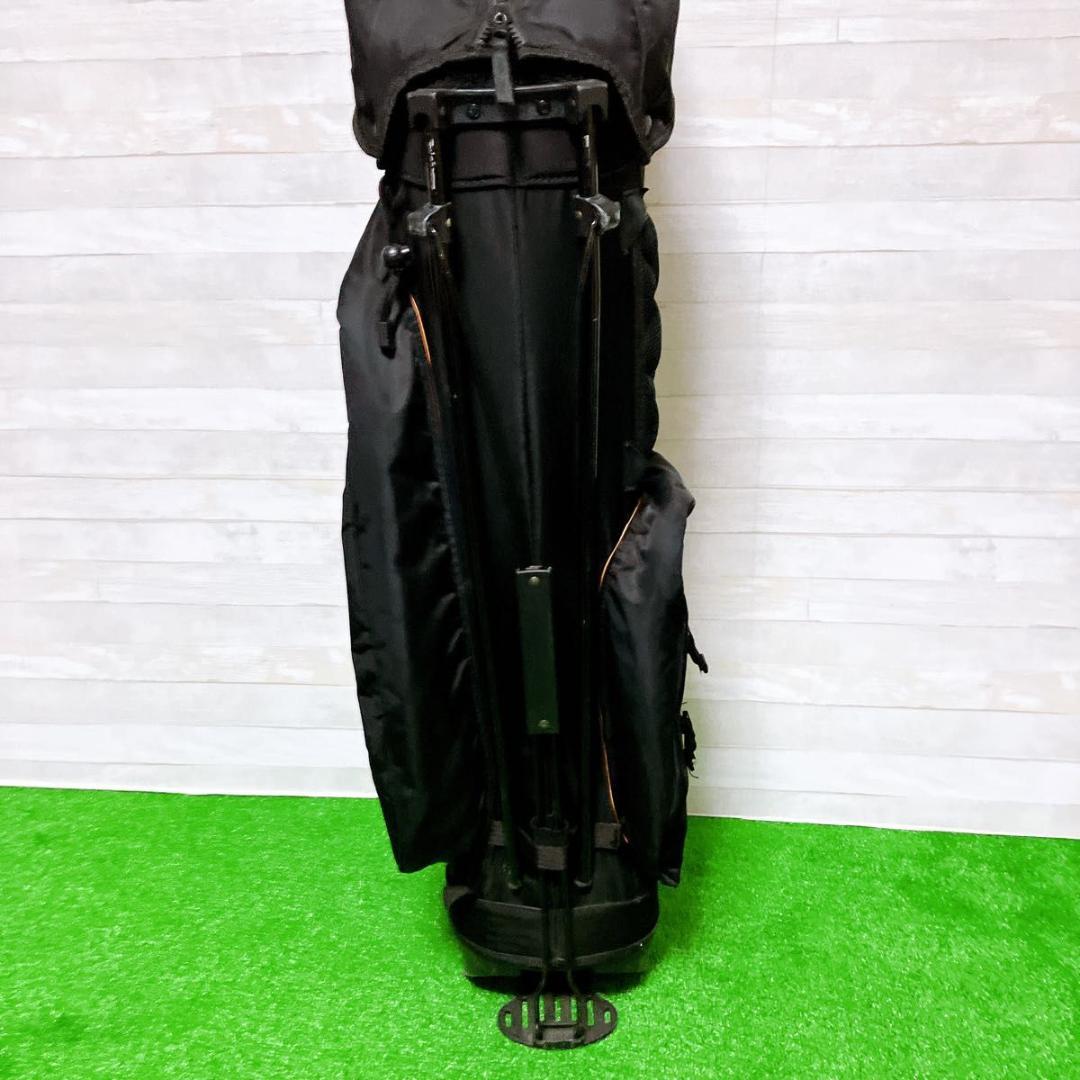 EDWIN GOLF キャディバッグ スタンド式 ブラック 9型 7分割 ゴルフ