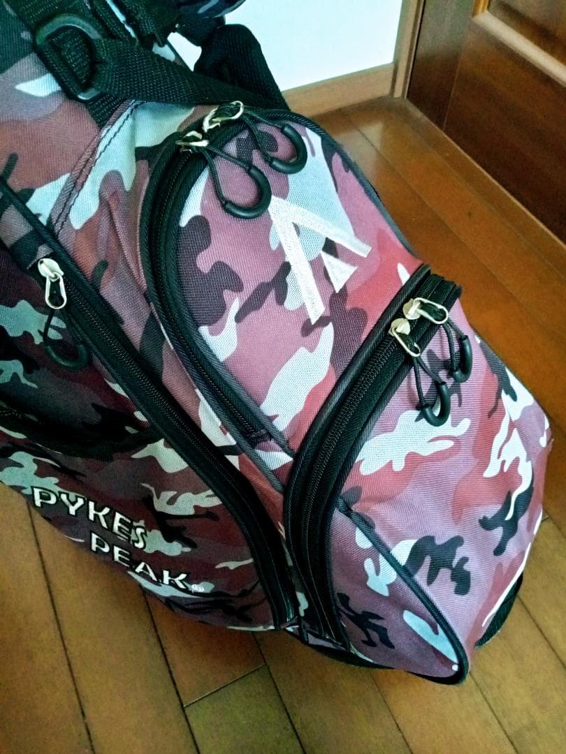 ★PYKES PEAK★スタンド式キャディバッグ★迷彩柄★美品★