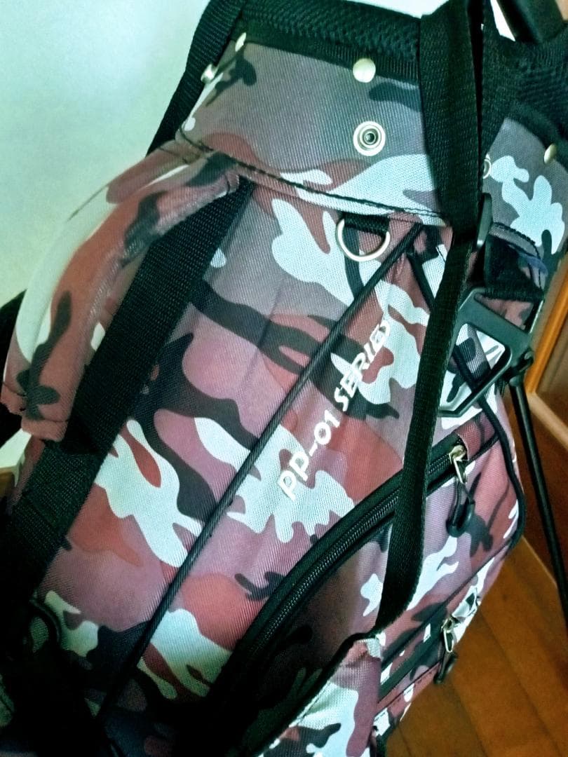 ★PYKES PEAK★スタンド式キャディバッグ★迷彩柄★美品★