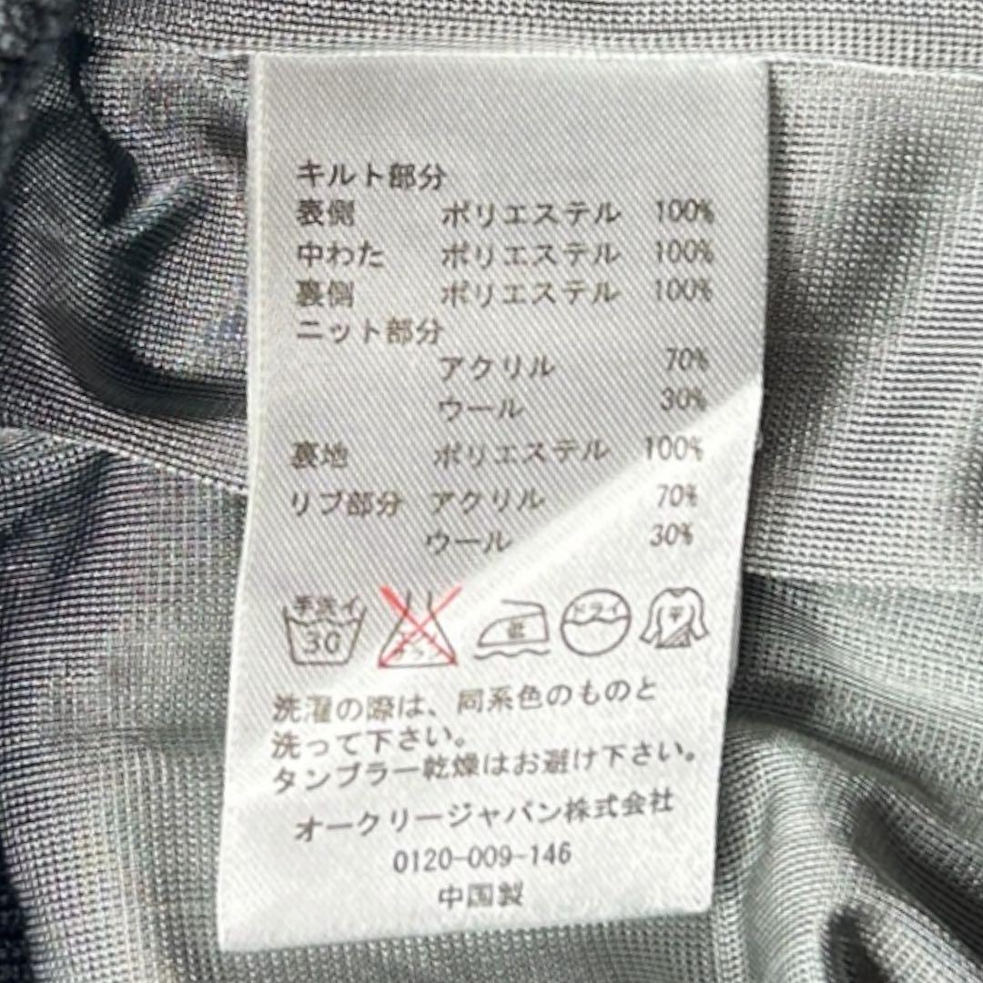 OAKLEY 433798JP 中綿切替 ニットジャケット XL キルティング