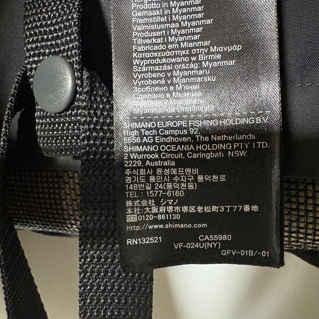 【一度使用しただけの美品】SHIMANOゲームベストVF-024Uブラック