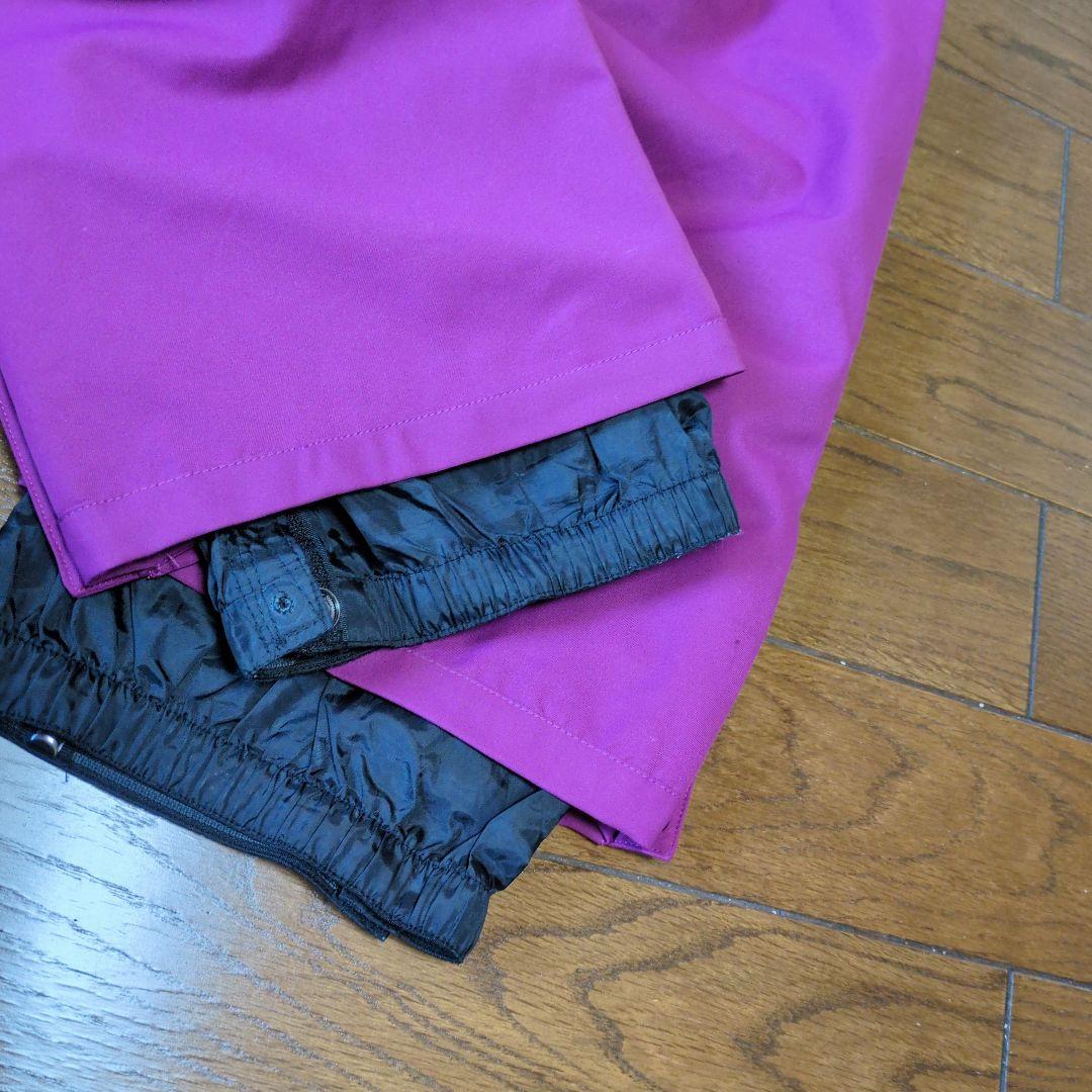 ROXY　スノボウェア　上下セット　Ｍ　ロゴ　総柄　幾何学模様　ピンク　パープル