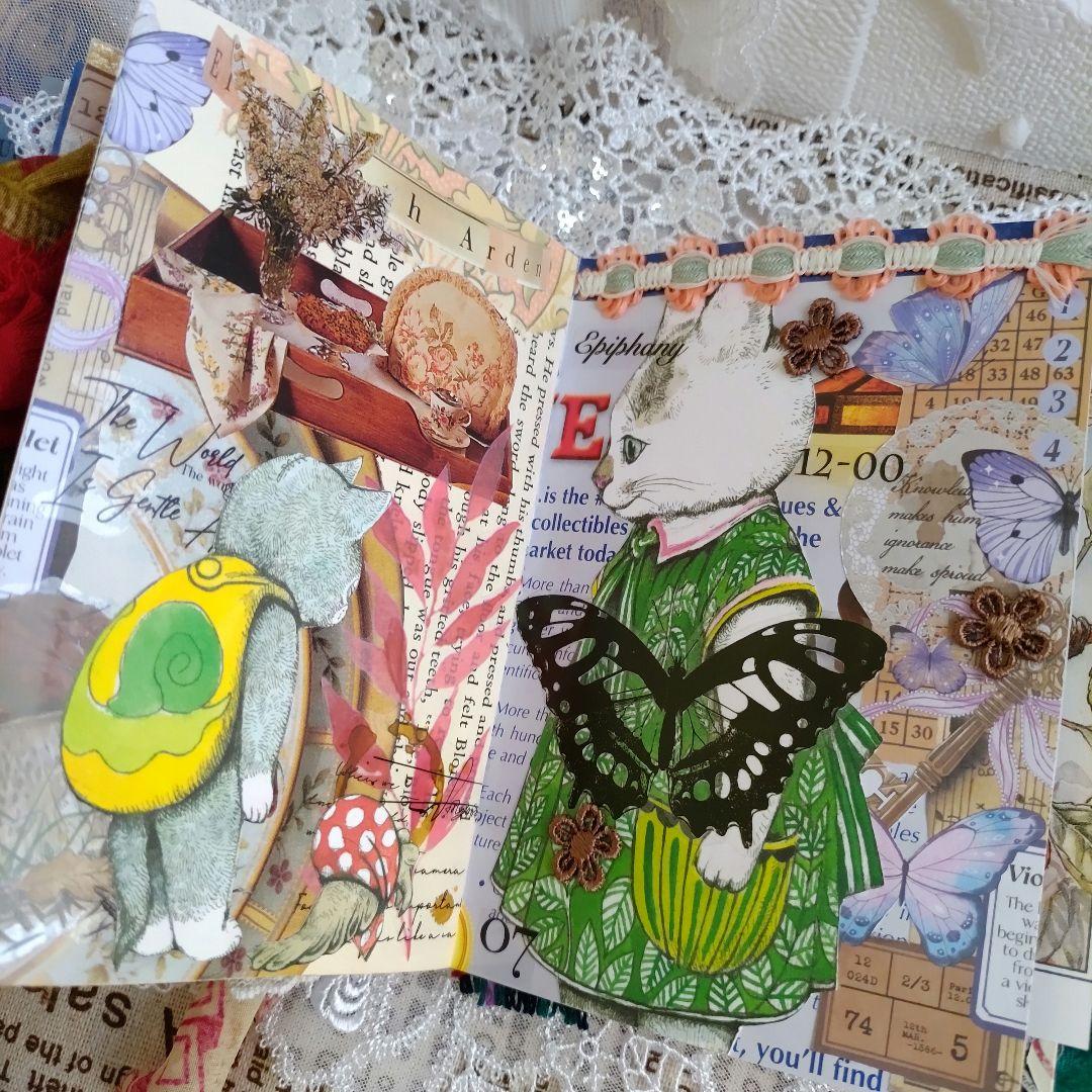 ジャンクジャーナル 雑記帳 フレークシール20枚 おすそ分け