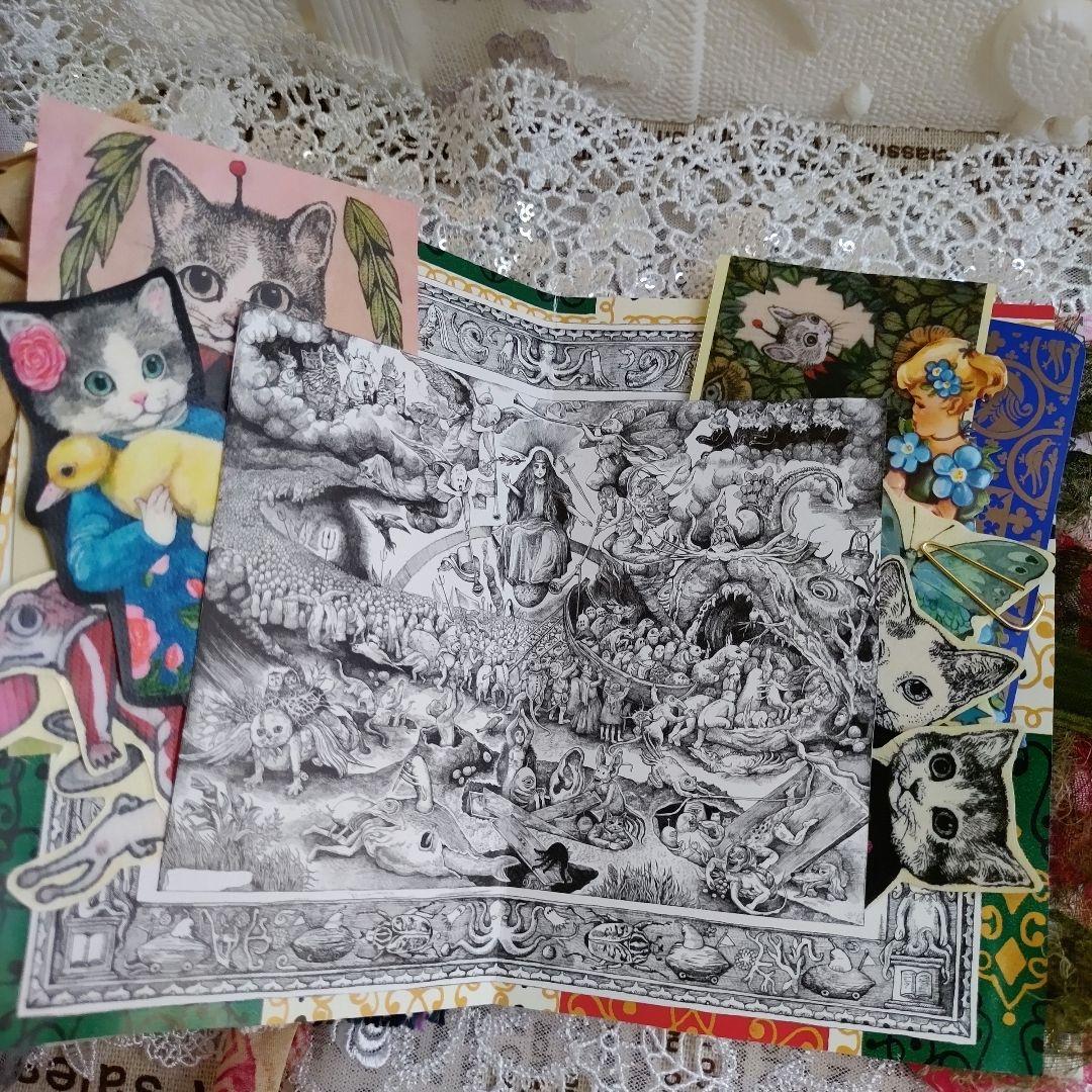 ジャンクジャーナル 雑記帳 フレークシール20枚 おすそ分け