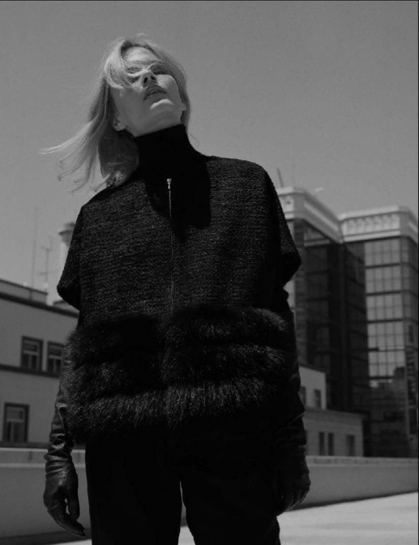 格安　Drawer ファーツイード ジレ'24年HIVER 新品同様