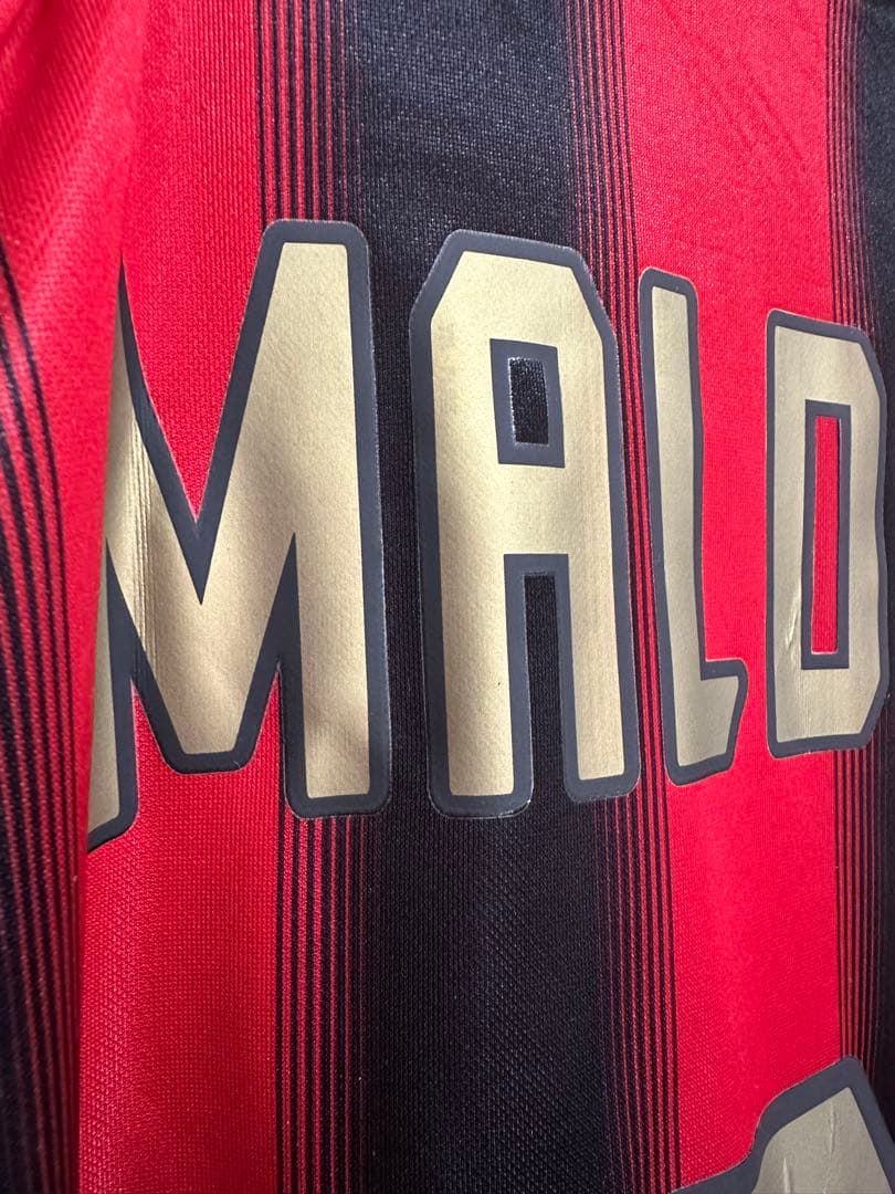 ACミラン選手支給品　長袖XLサイズ マルディーニ実支給/実使用ダブルレイヤー