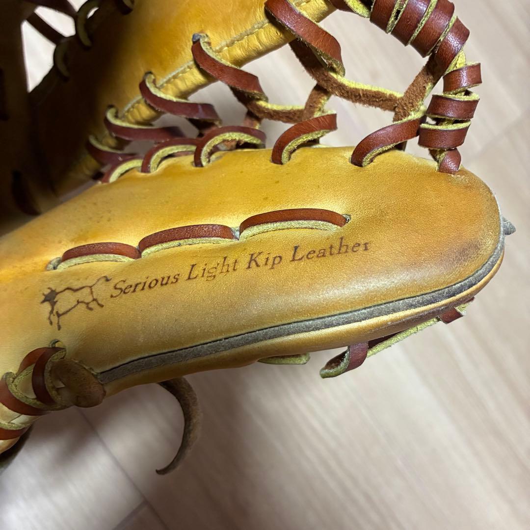 ミズノプロ　硬式　イエロー　左利き　左投げ　型◎ 即戦力