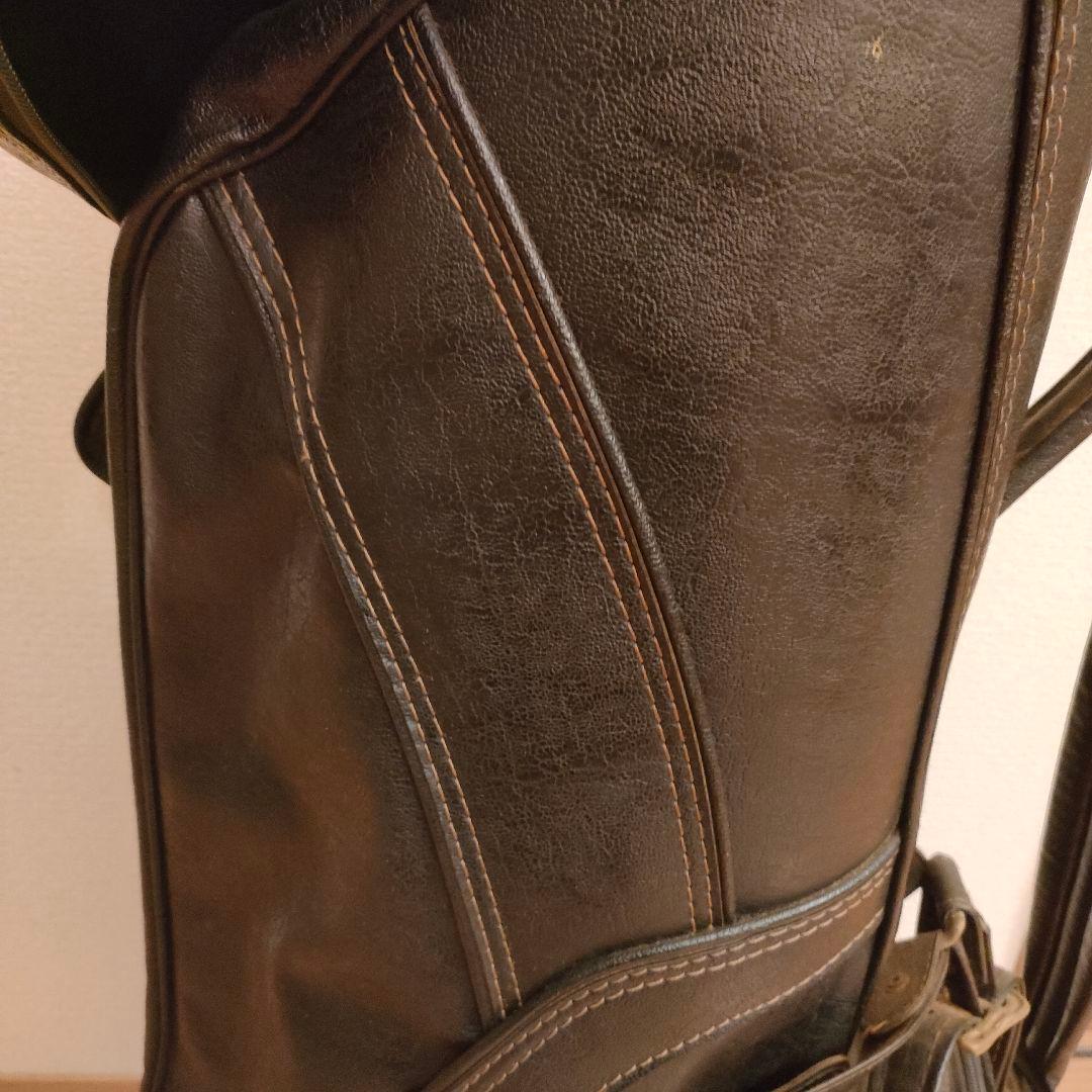 レトロ ミズノ GRAND MONARCH レザーキャディバッグ ヴィンテージ