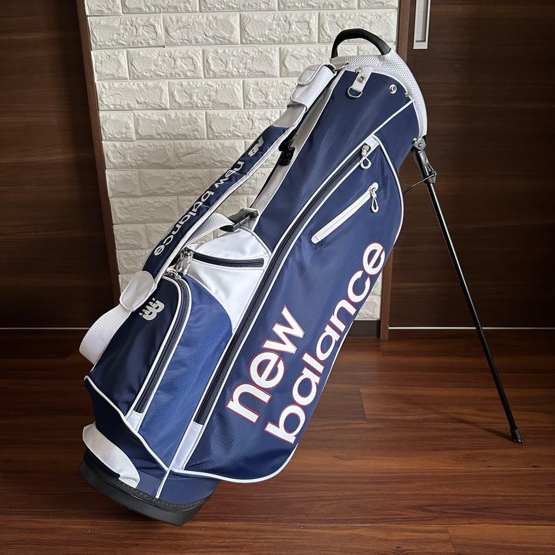 ニューバランス リップストップ 軽量 ハーフキャディバッグ 7.5型 ネイビー