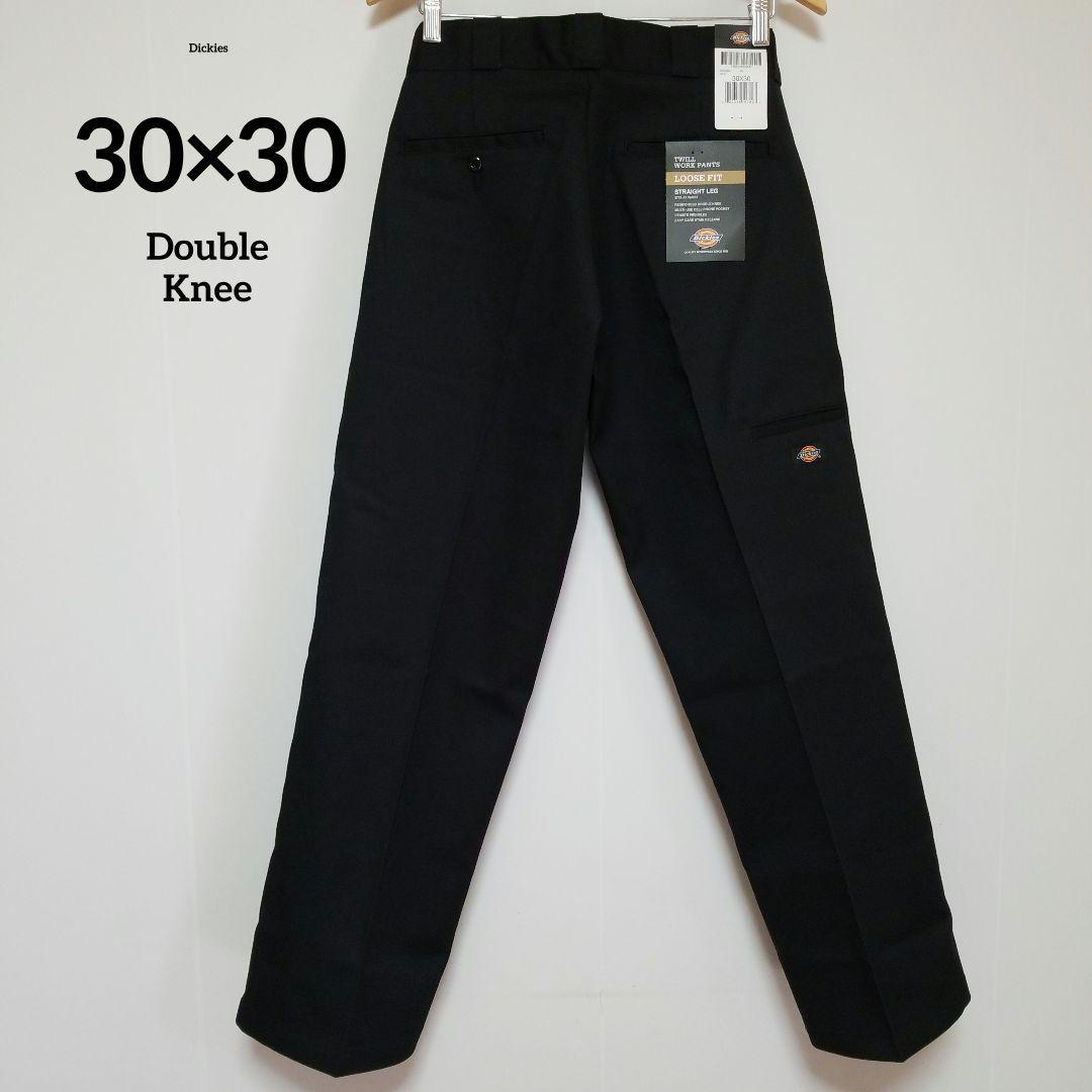30×30【新品 未使用】ディッキーズ　ダブルニー　85283　・BLACK・