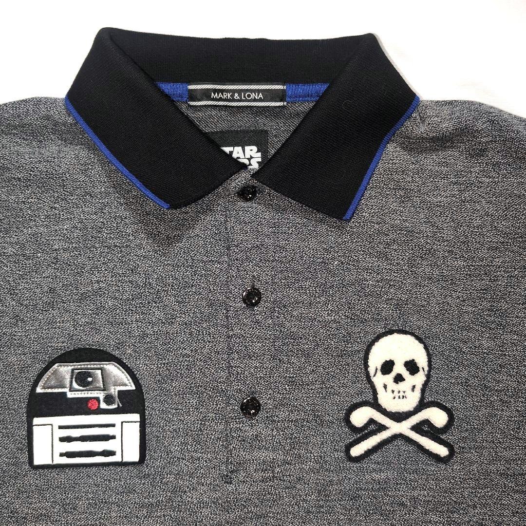 激レア MARK & LONA スターウォーズ スカルワッペン ポロシャツ M