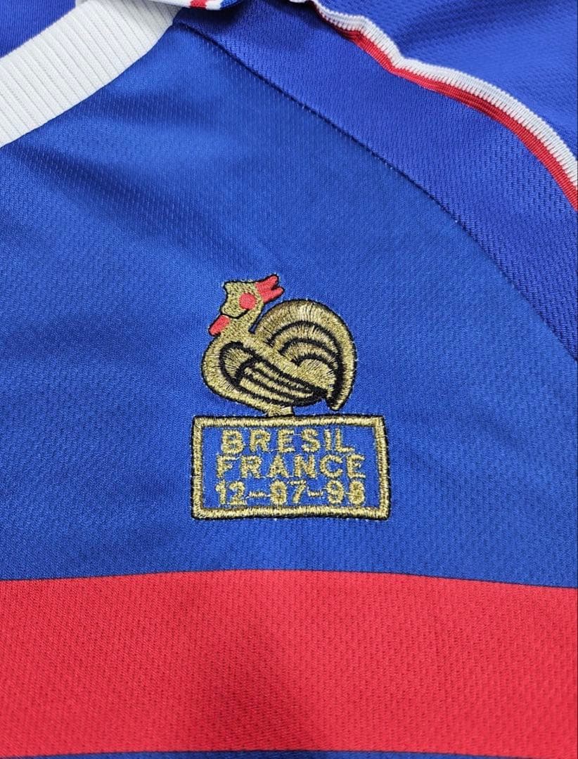 【即発送】フランス代表 1998ホームユニフォーム ワールドカップ優勝 ジダン