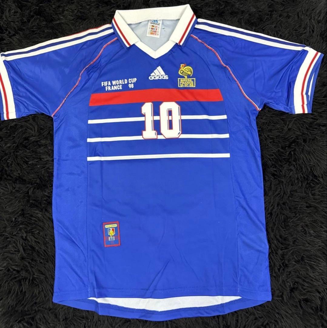【即発送】フランス代表 1998ホームユニフォーム ワールドカップ優勝 ジダン