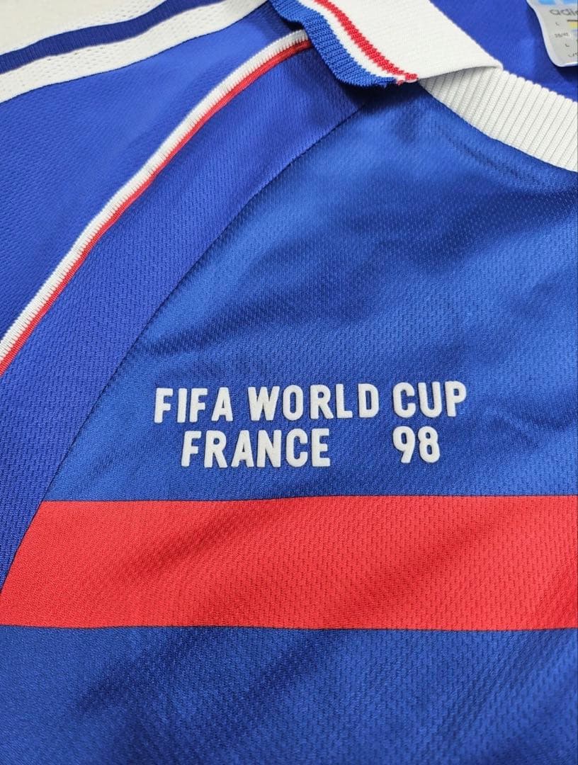 【即発送】フランス代表 1998ホームユニフォーム ワールドカップ優勝 ジダン