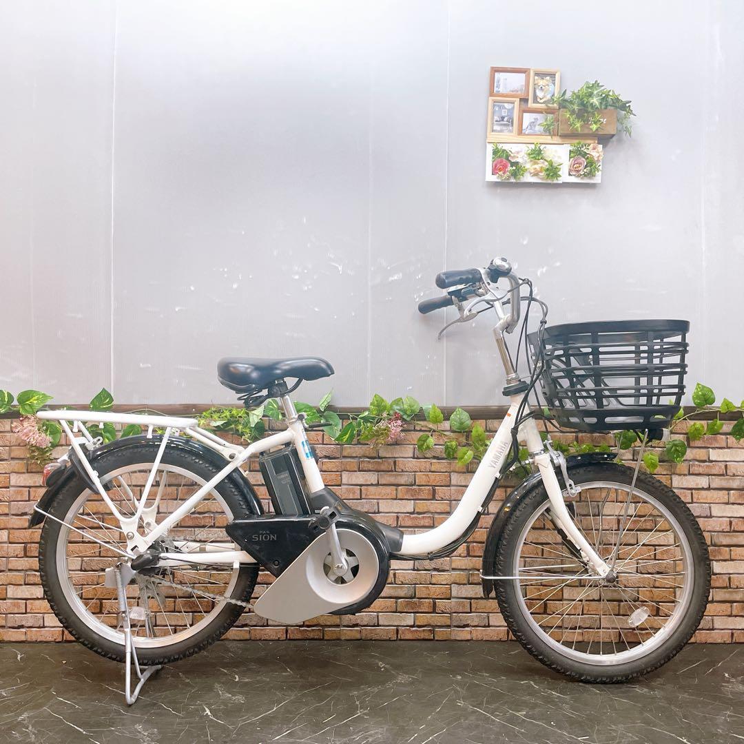 【30】電動自転車 YAMAHA PAS SION シオン ホワイト 20インチ